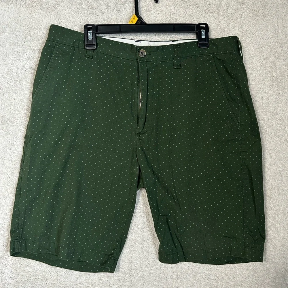 J. Crew Green Flat Front Shorts Casual Style